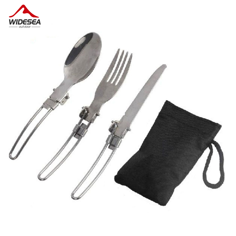 Camping Cooking Pan Set - 3 pcs 1 set Portable Outdoor