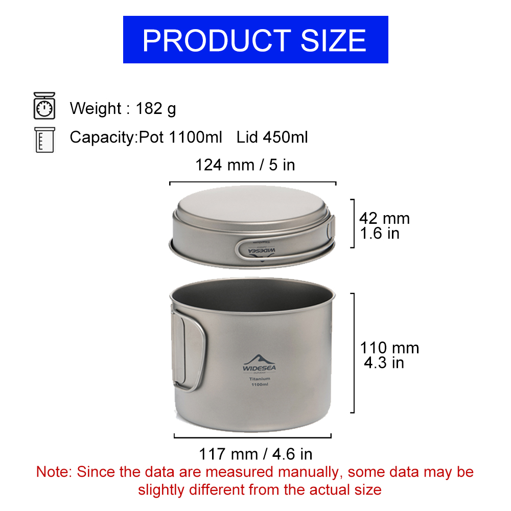 Widesea Ultralight Titanium Ca - Camping Cooking Pan Set review and price