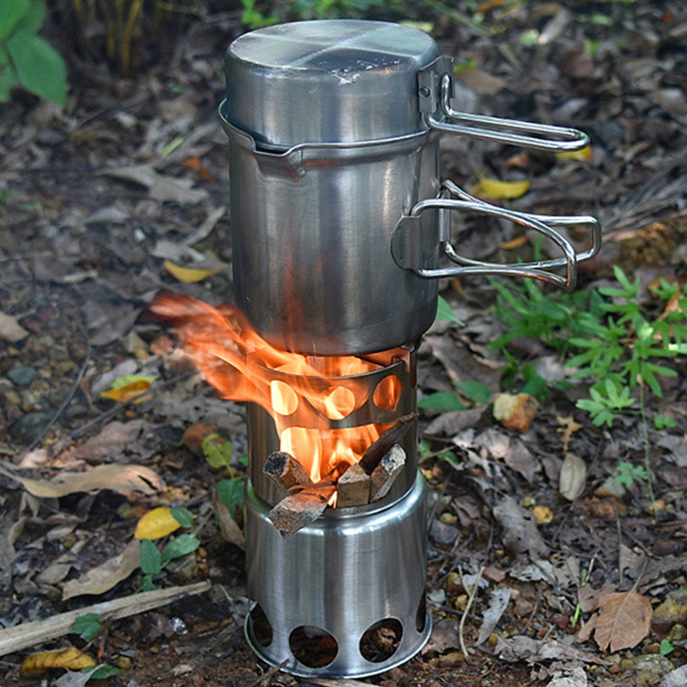 Durable Stainless Steel Campin - Camping Cooking Sets review and price