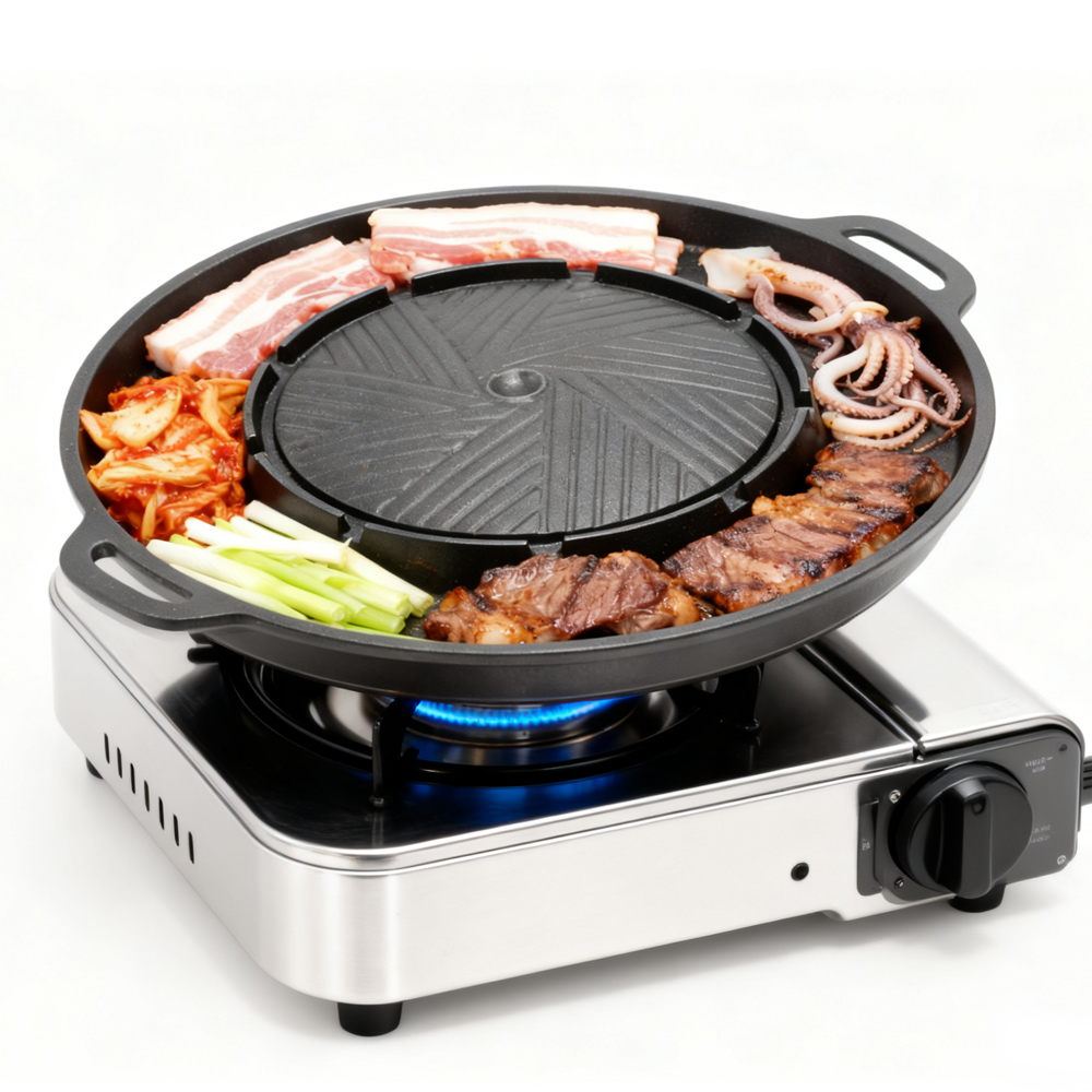 KOSUN Korean BBQ Grill Pan 2 i - Camping Cooking And Eating review and price