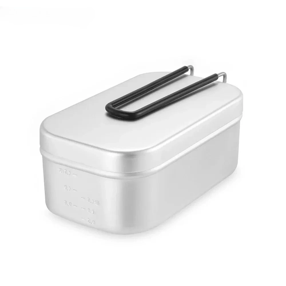 800/1400ML Aluminum Lunch Boxe - Camping Cooking Dishes review and price