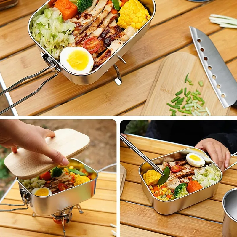304 Stainless Steel Lunch Box  - Camp Cutting Board review and price