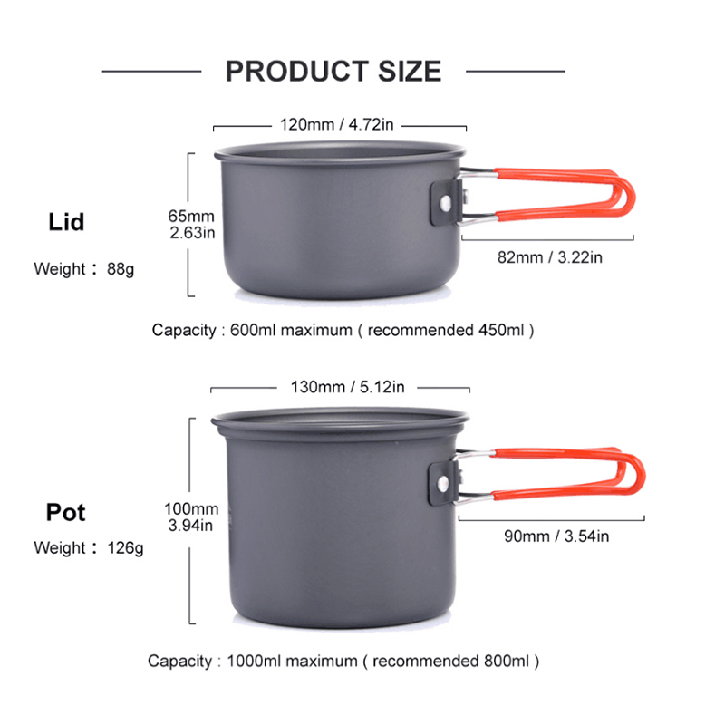 Widesea Ultralight Camping Coo - Camping Cooking Dishes review and price
