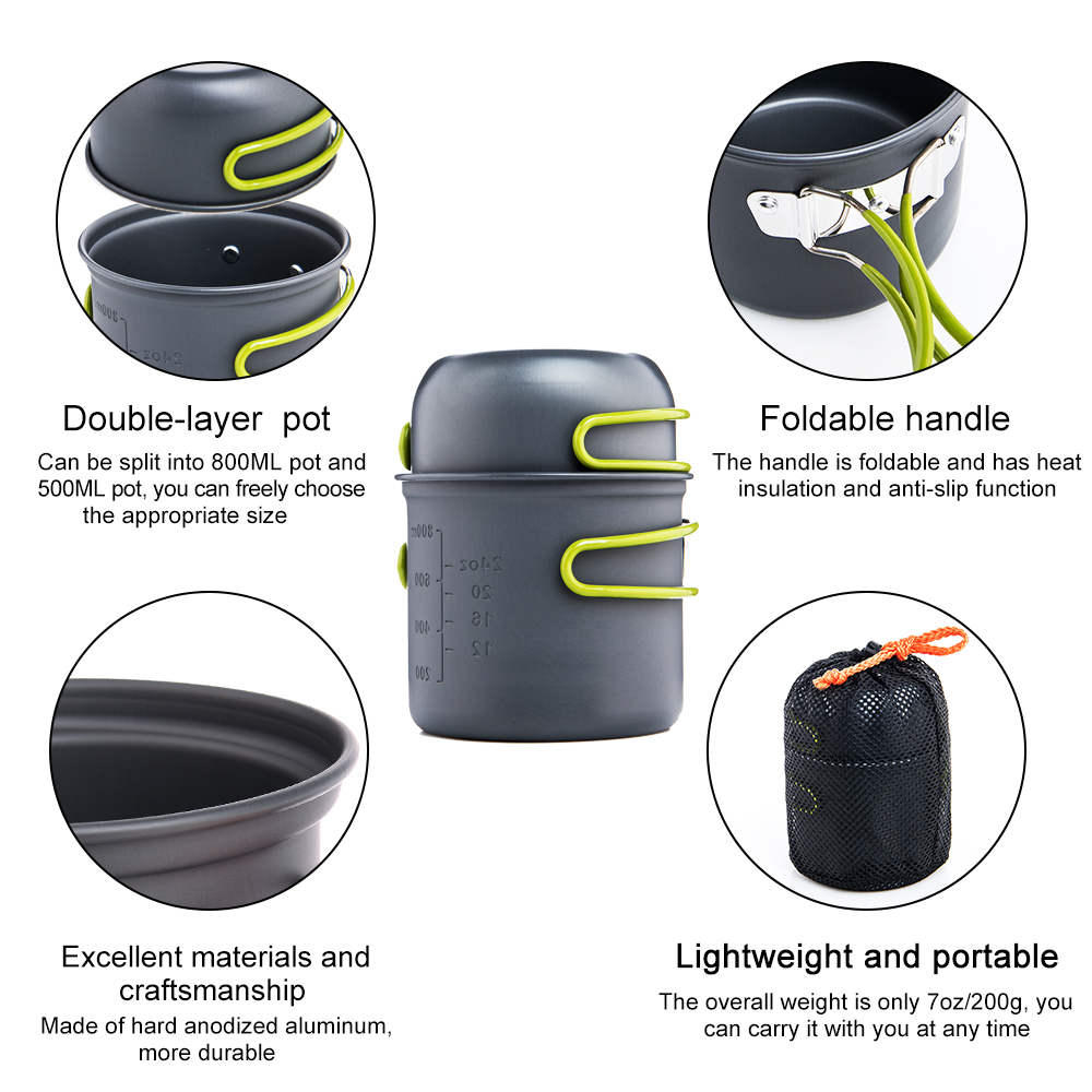 Widesea Ultralight Camping Coo - Camping Cooking Dishes review and price