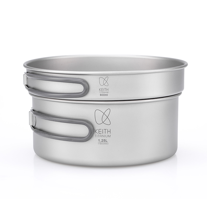 KEITH Pure Titanium 2-Piece Co - Camping Cooking Pan Set review and price