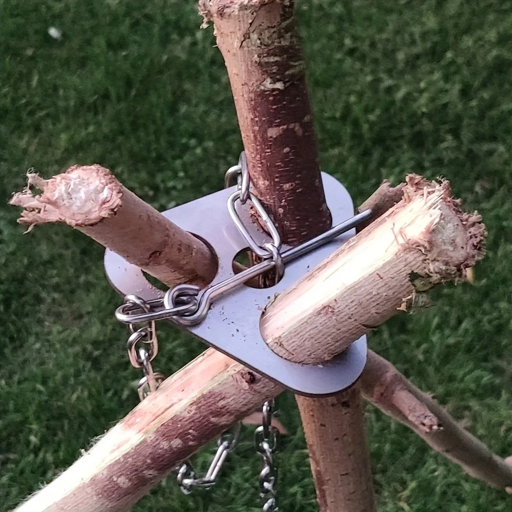 Stainless Steel Camping Tripod - Camping Cooking Pot Tripod review and price