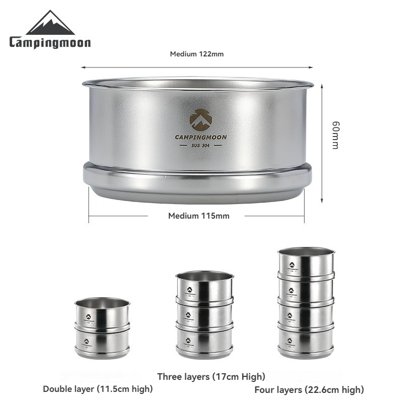 CAMPINGMOON Portatle Outdoor C - Camping Cooking Dishes review and price